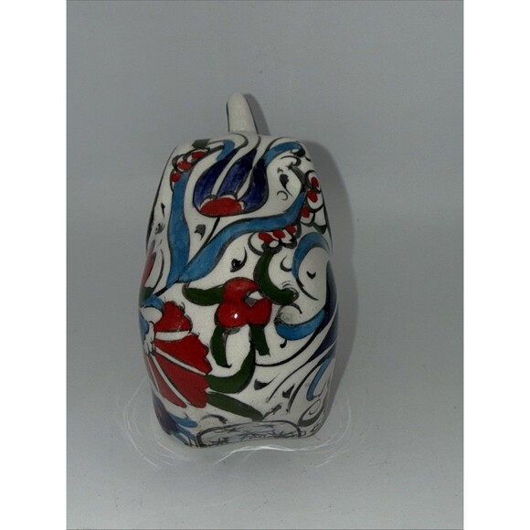 Vintage La Maison Ottomane Hand Painted Floral Ceramic Elephant Figurine - Picture 4 of 8